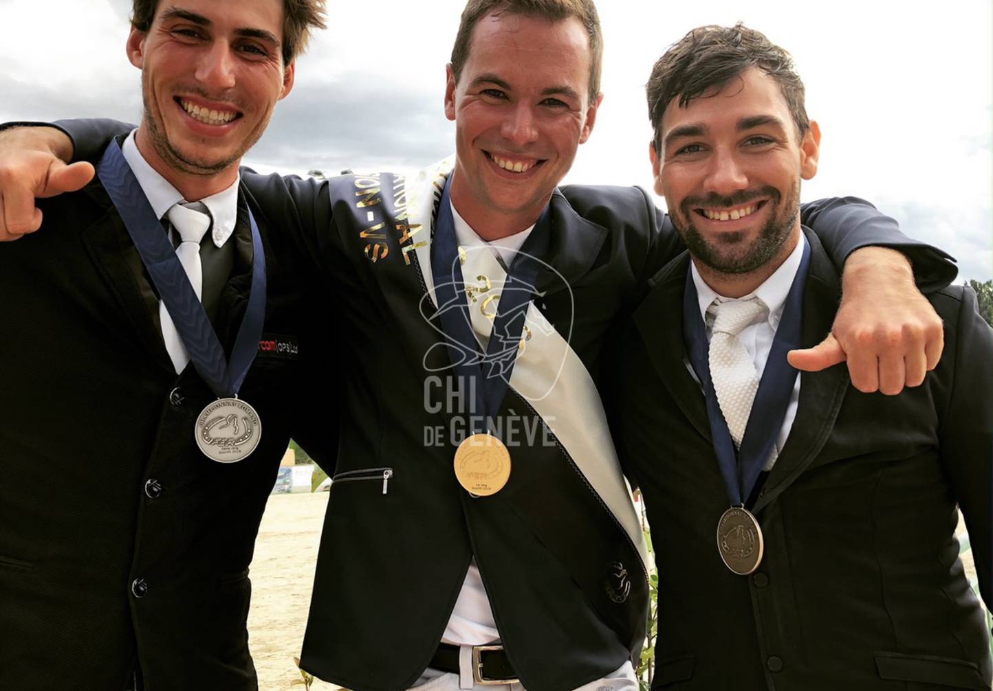 Romain Sottas champion romand de saut, Flavien Auberson en argent, Yannick Jorand en bronze