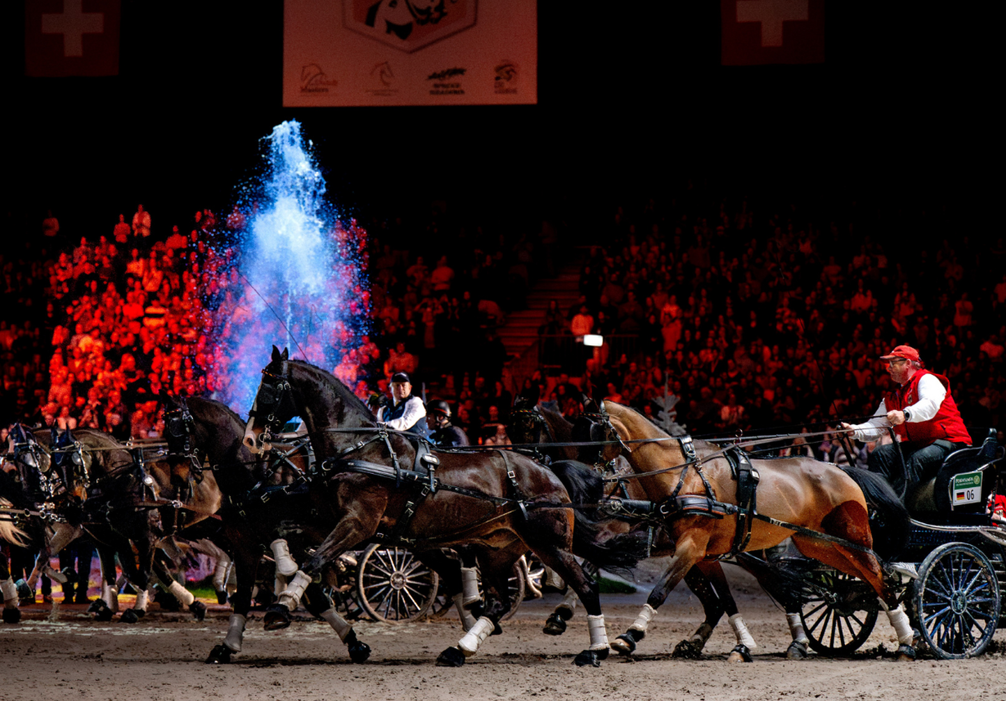 Sept meneurs au départ sur la plus grande piste indoor du monde