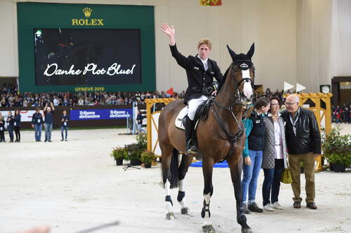 Adieu de Plot Blue_Le cheval du cavalier allemand Marcus EhningCHI_Palexpo Genève 11 décembre 2105Photo:Joseph Carlucci