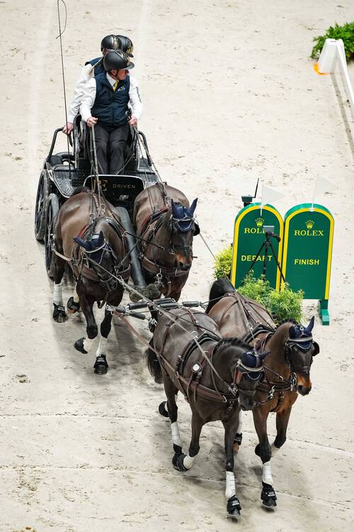 Boyd EXELL (AUS) during the day 4 of Rolex Grand Slam of Show Jumping 2024 at Palexpo on December 14, 2024 in Geneva, Switzerland. (Photo by Pierre Costabadie/Icon Sport)