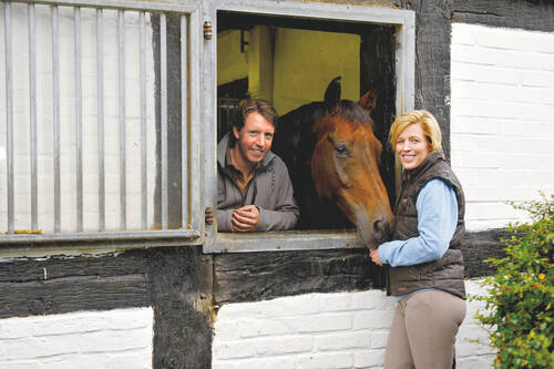 Meredith Michaels-Beerbaum with her husband Marcus and Shutterfly
