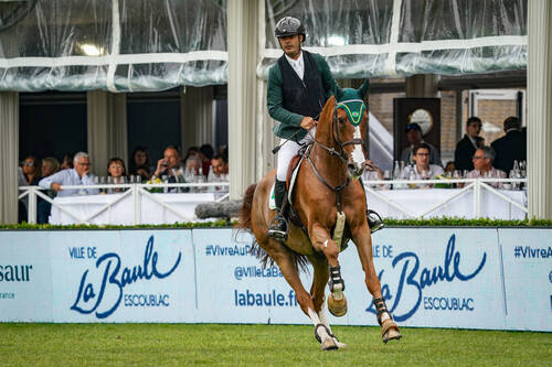 Rodrigo PESSOA (BRA) riding MAJOR TOM during the CSIO de France, Jumping La Baule - CSI5 on June 9, 2023 in La Baule, France. (Photo by Pierre Costabadie/Icon Sport)