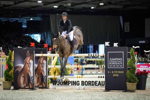 Guerdat Steve (SUI) riding Looping Luna during the Jumping International de Bordeaux 2025 - Day 4 on February 9, 2025 in Bordeaux, France.  (Photo by Pierre Costabadie/Icon Sport)